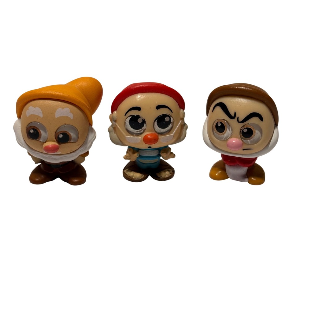 Disney Doorables Mini Figures Kids OS Multicolor Good Snow White Dwarfs Lot 3